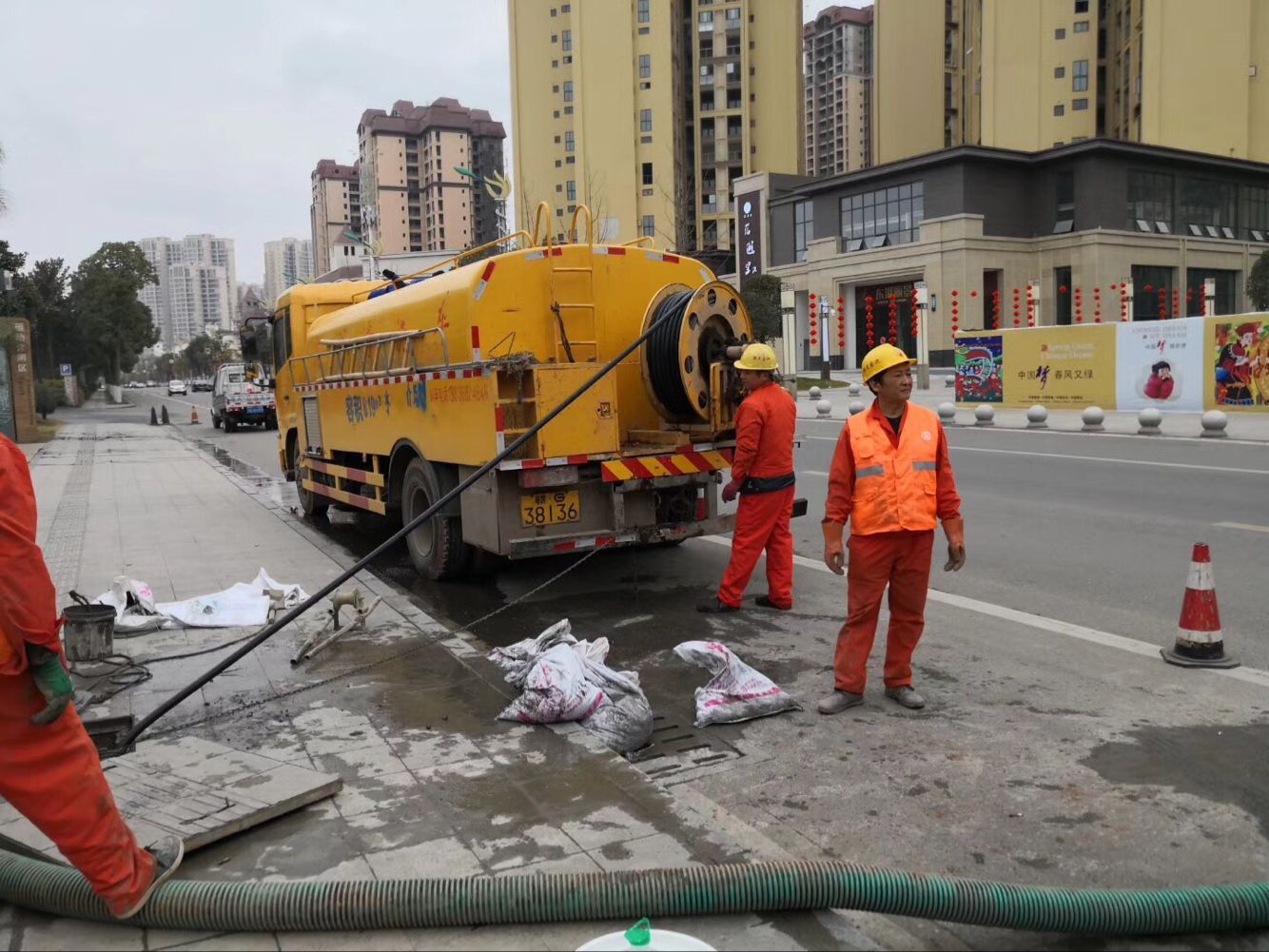 土默特右排污管道清淤-管道清洗